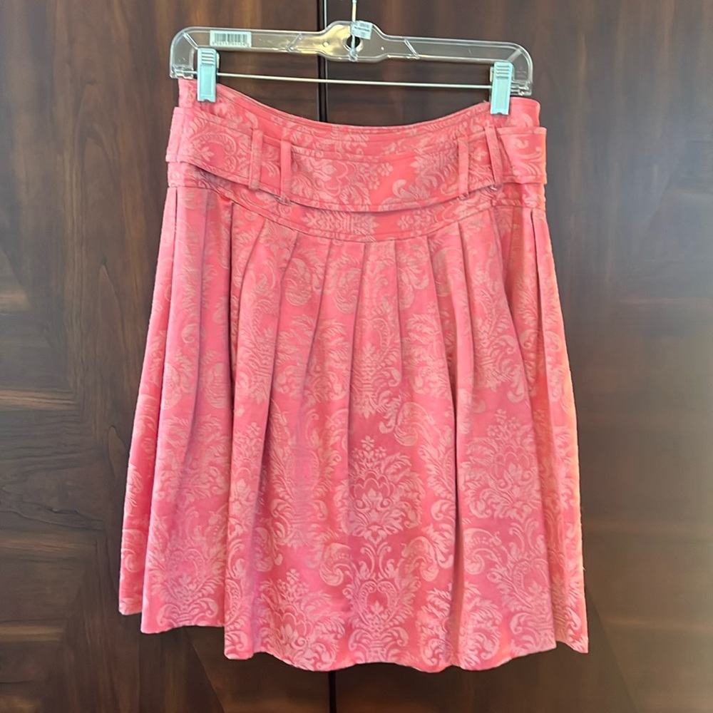 Tracy Reese Jacquard Print Pleated Skirt- Size 6